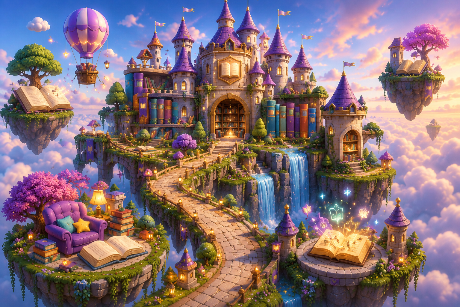Kiddo Reading Castle — storybook towers and fairy-tale gates from the illustrated learning world