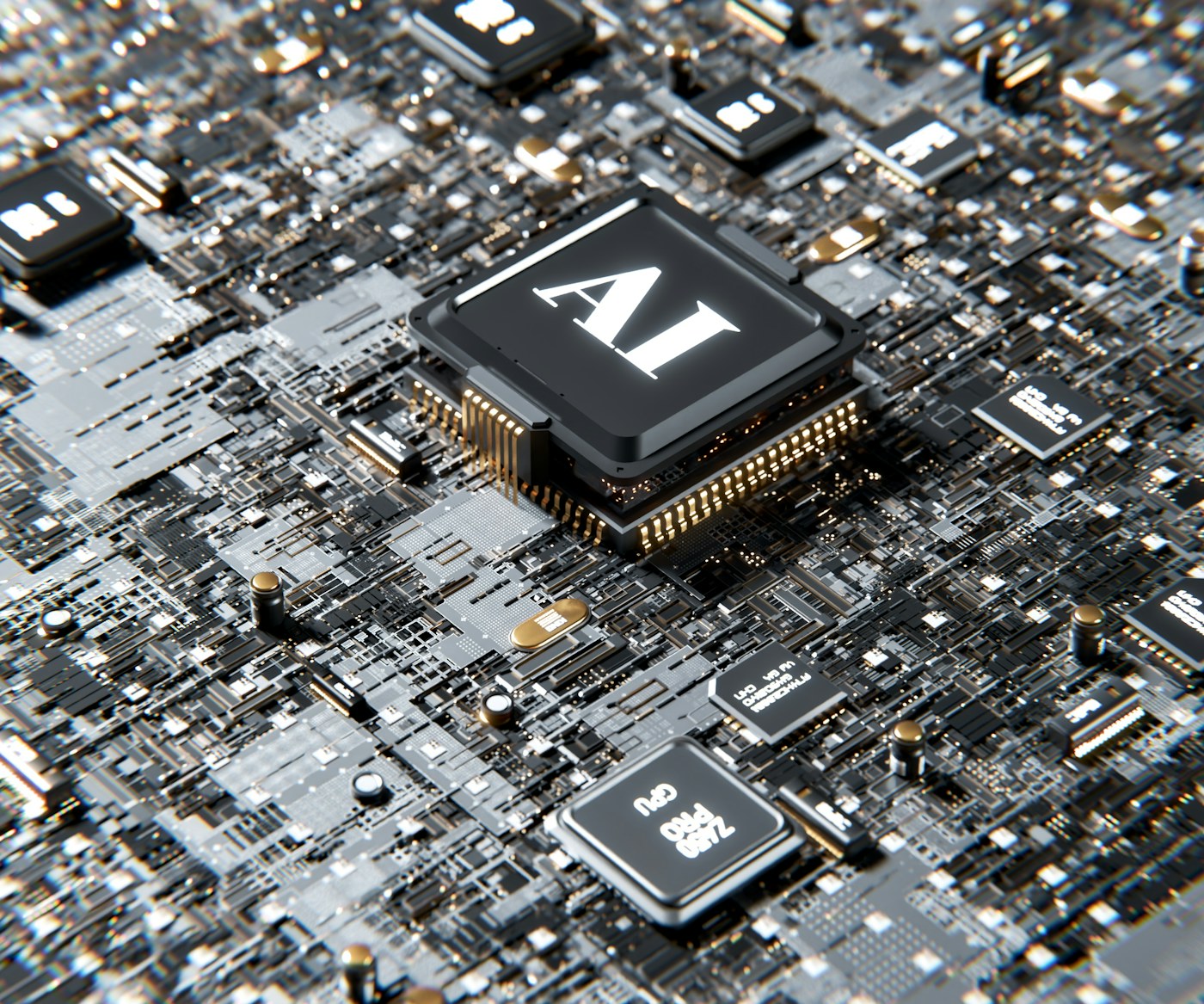 An abstract technology stack representing the AI economy.